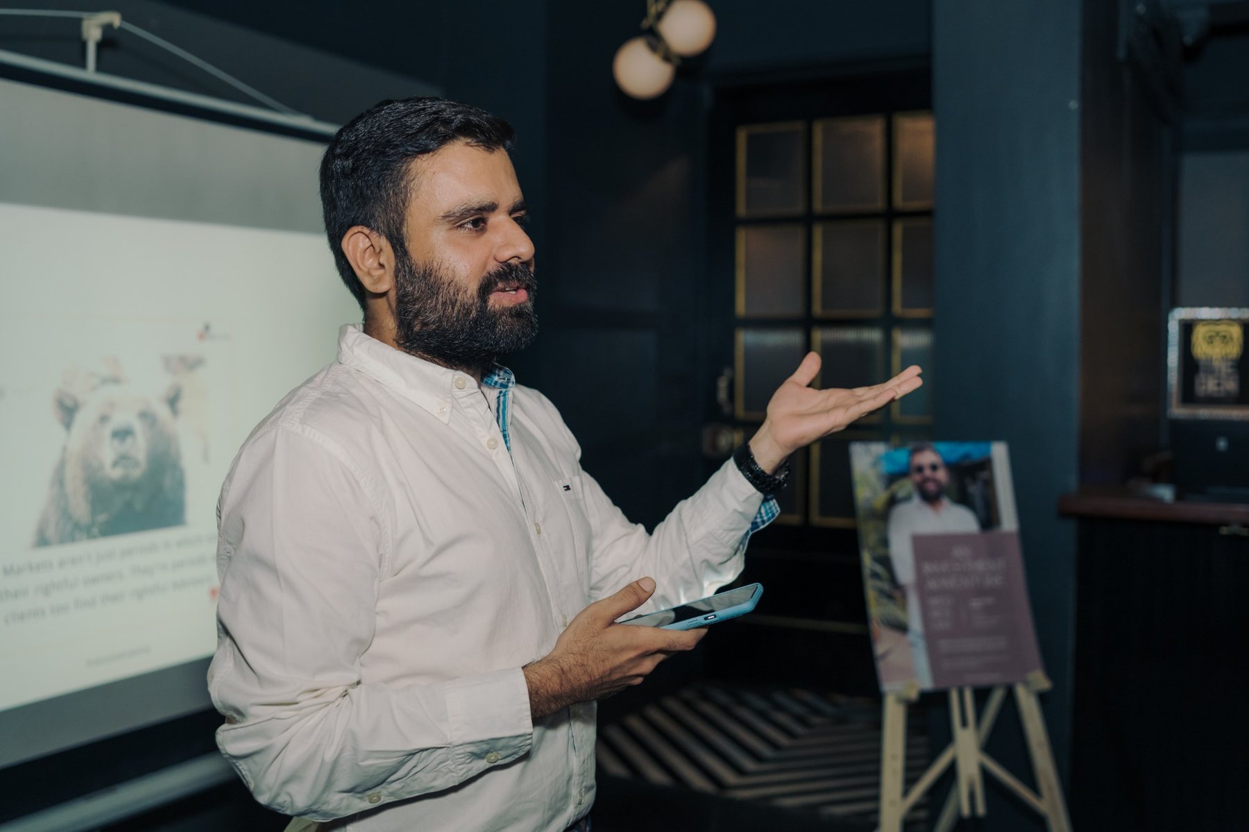 Close-up presentation